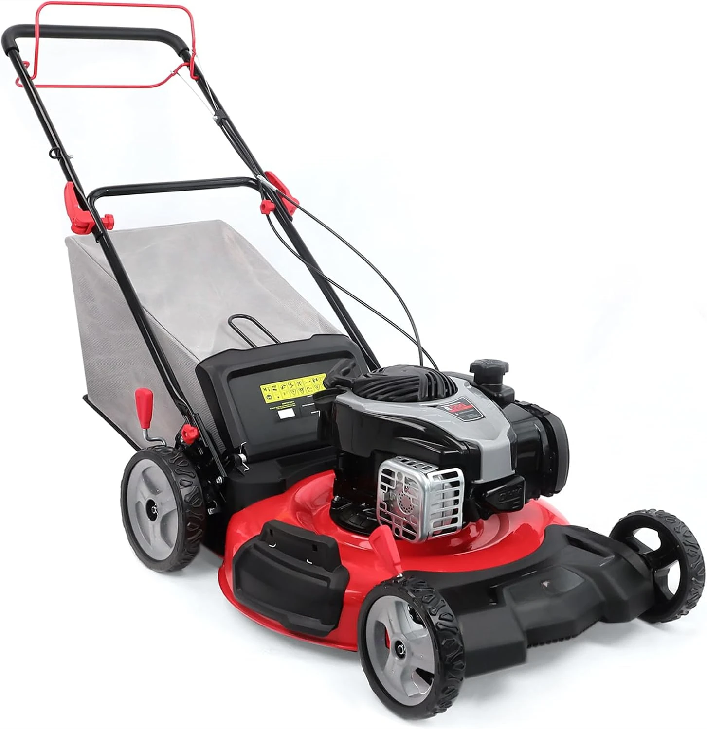 Self Propelled Gas Lawn Mower, 22-inch 140 cc Briggs and Stratton E550 Engine, 6-Position Height Adjustment HB8622S