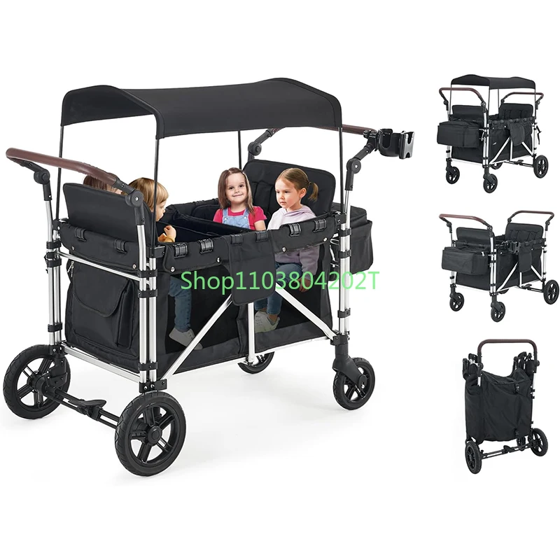 Factory Wholesale Outdoor Wagon Stroller for Children Picnic Beach Camping wagon Cart