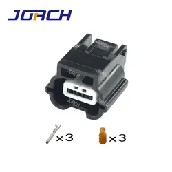 5sets 3pin Honda headlamp ballast plug auto waterproof cable wire connector 7283-8852-30