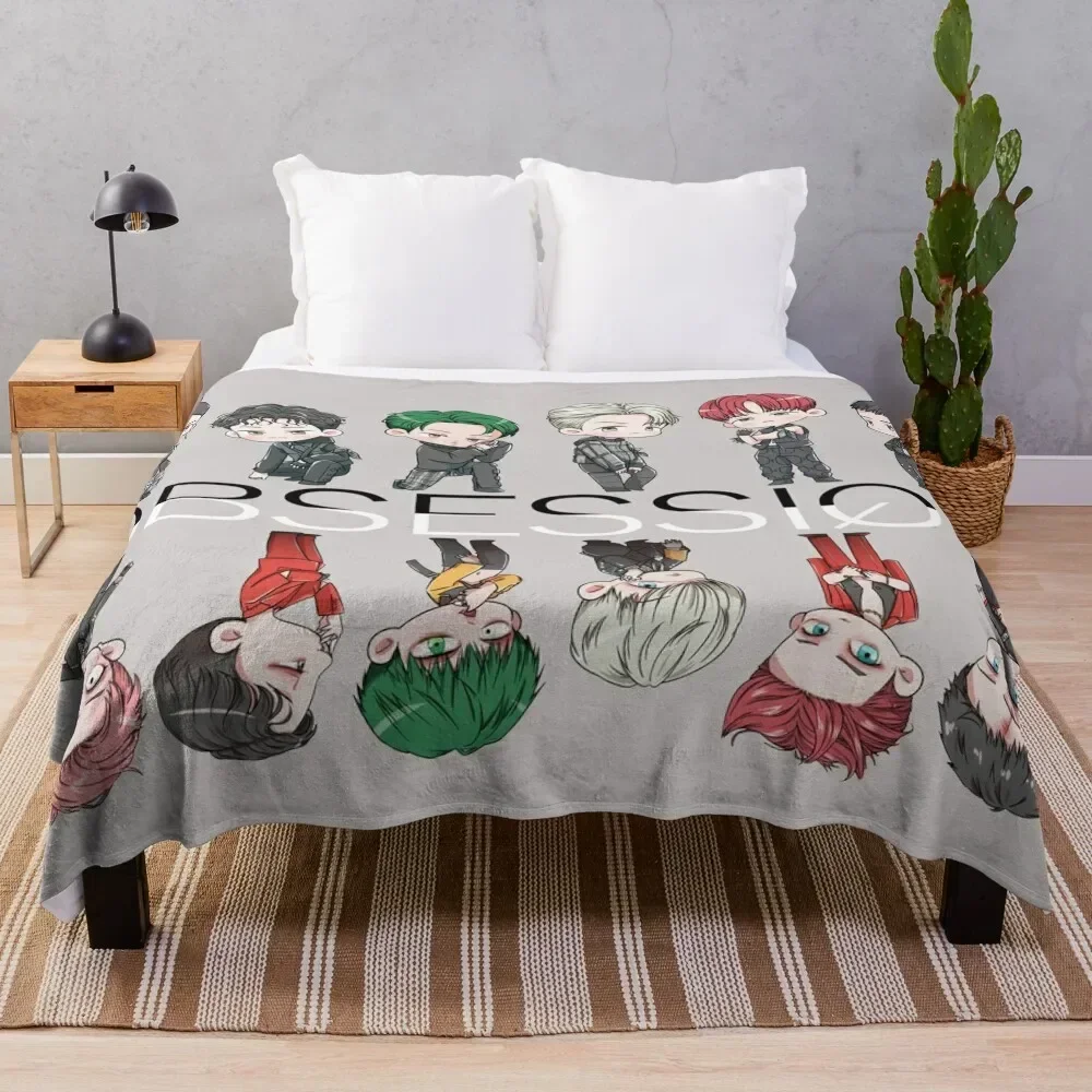 

EXO.OBSESSION.REVERSESIDE Throw Blanket Luxury St Baby Stuffeds Tourist Blankets