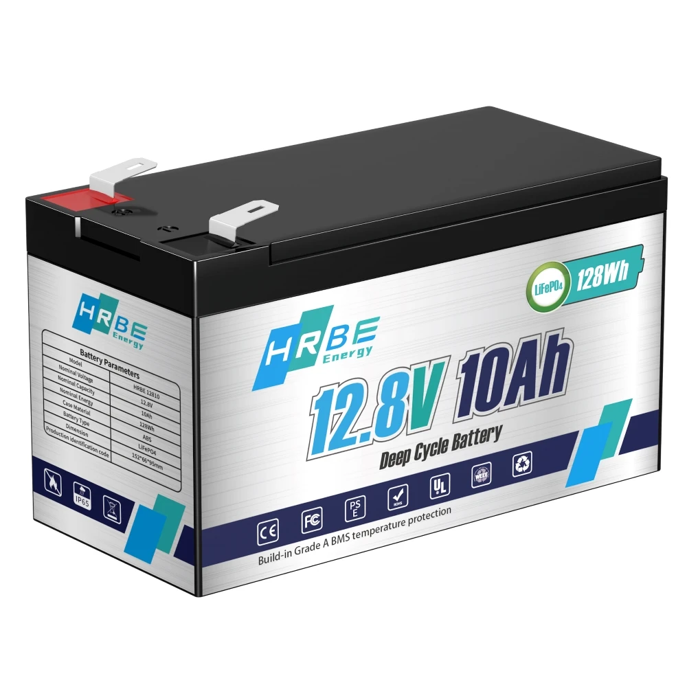 12V 10AH 100AH LiFePO4 Battery Pack Portable 1280wh Energy Power 4000+ Cycle 12.8V 6AH Lithium Battery For Outdoor Camp RV Boat
