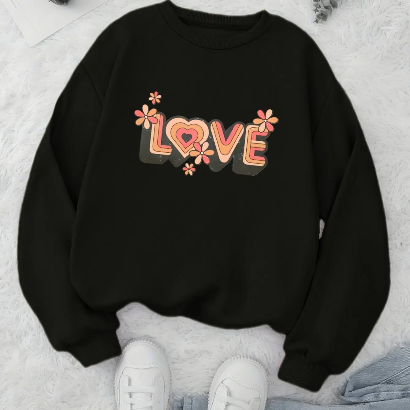

Мужские и женские толстовки из чистого хлопка с графическим принтом Love, модная трендовая одежда для спорта на открытом воздухе, отдыха