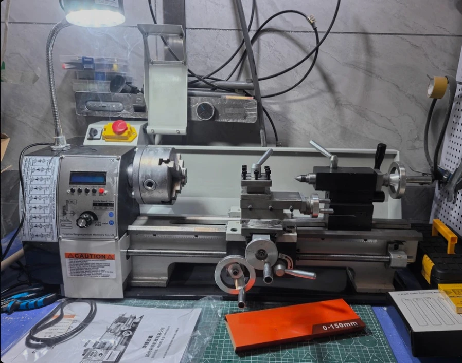 

Precision Micro Benchtop Lathe with 210V Brushless Motor for Metal, Stainless Steel & Woodworking