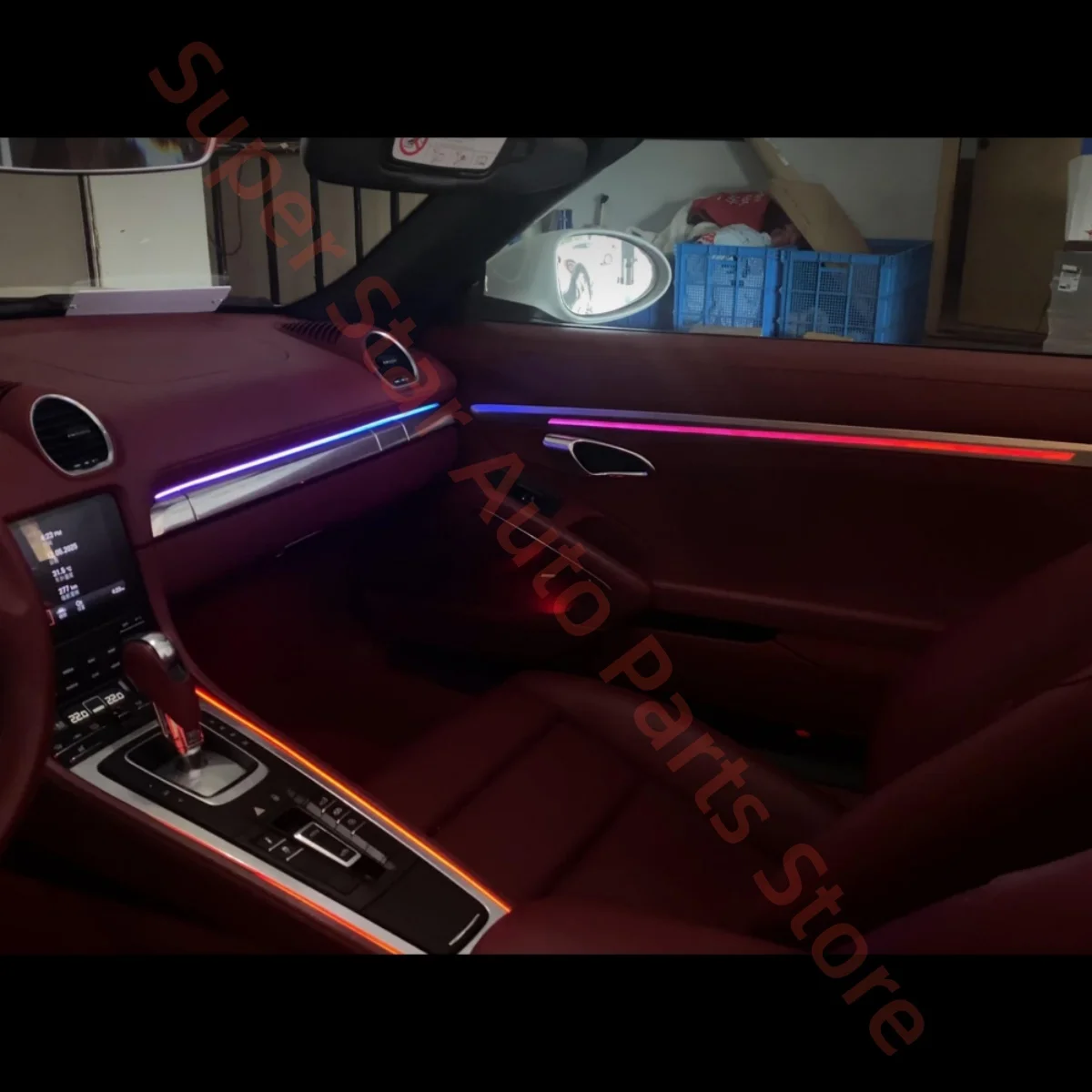 Ambient Light For Porsche 718 911 2012+ LED Automotive Interior lighting upgrade Car accessories button control Atmosphere lamp