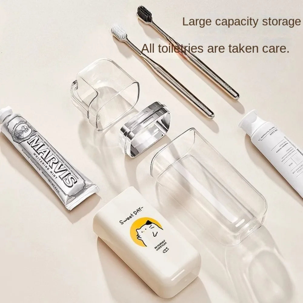 Tooth Cylinder Wall-mounted Mouthwash Cup Toothpaste Dispenser Storage Rack Toothbrush Cup Holder Household Multifunction