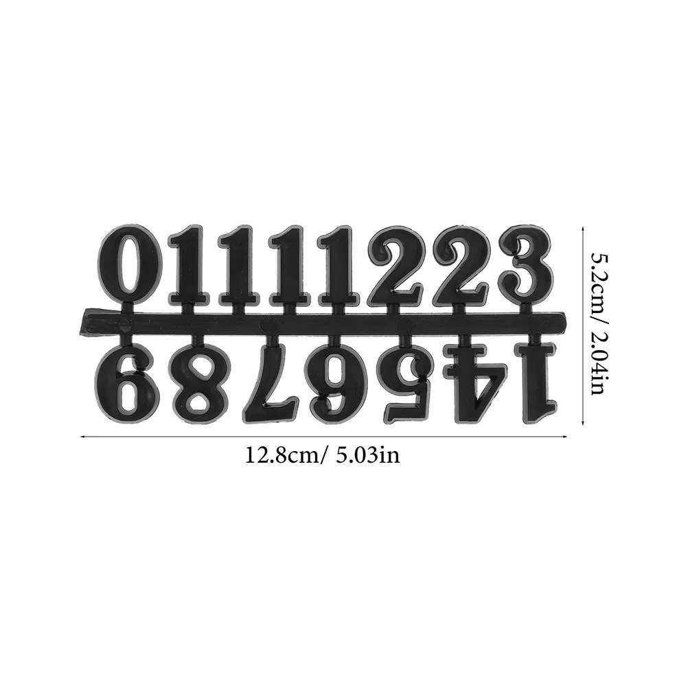 6 Sets Clock Numerals Number Replacement Parts Numbers Kit Make Your Own for Resin Hardware