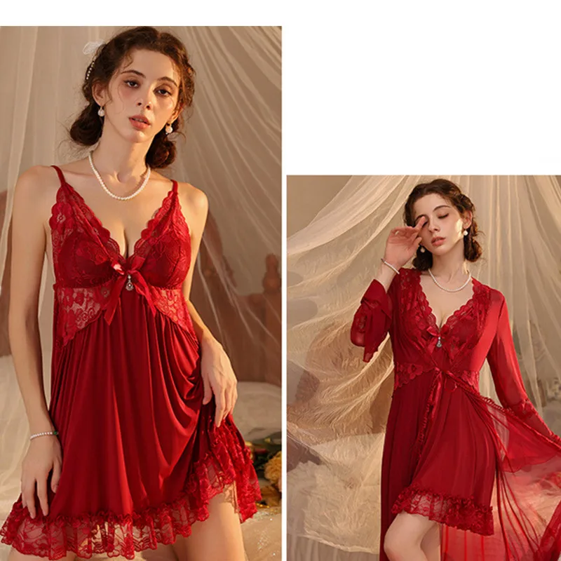 

Sexy Mesh Lace Sleep Shirts Thin Sling Night Dress Woman Slim Summer Short Mini Nightdress V Neck Ladies Sleepwear Nightgowns