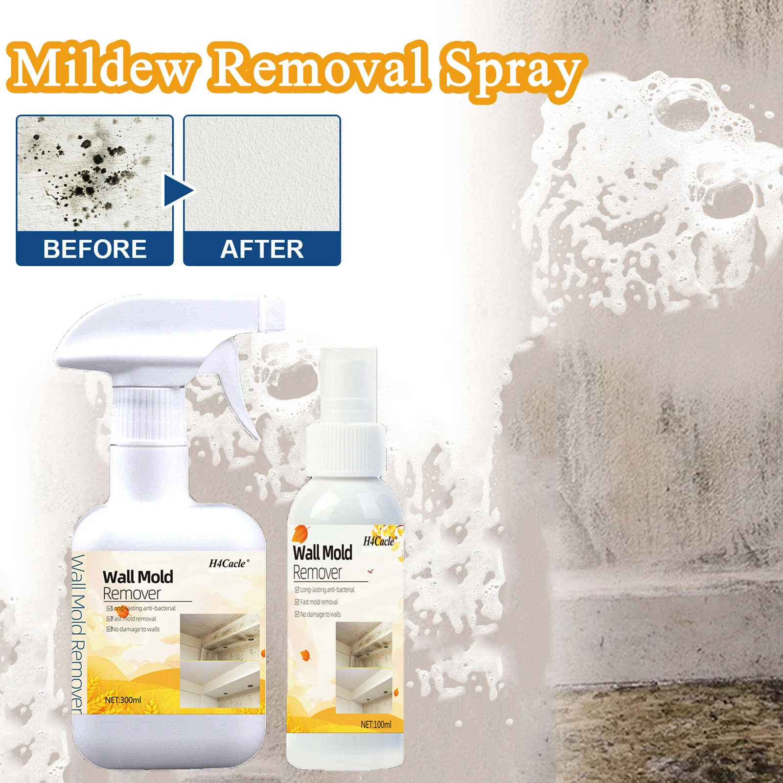 Mildew remover wall wall mold removal mildew remover magic weapon household mold spray to mold spots mold cleaner