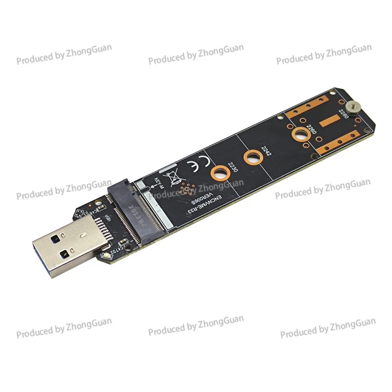 USB3.2 GEN2 10Gbps To NVME Protocol M.2 Hard Disk Box To RTL9210 for Card Opening