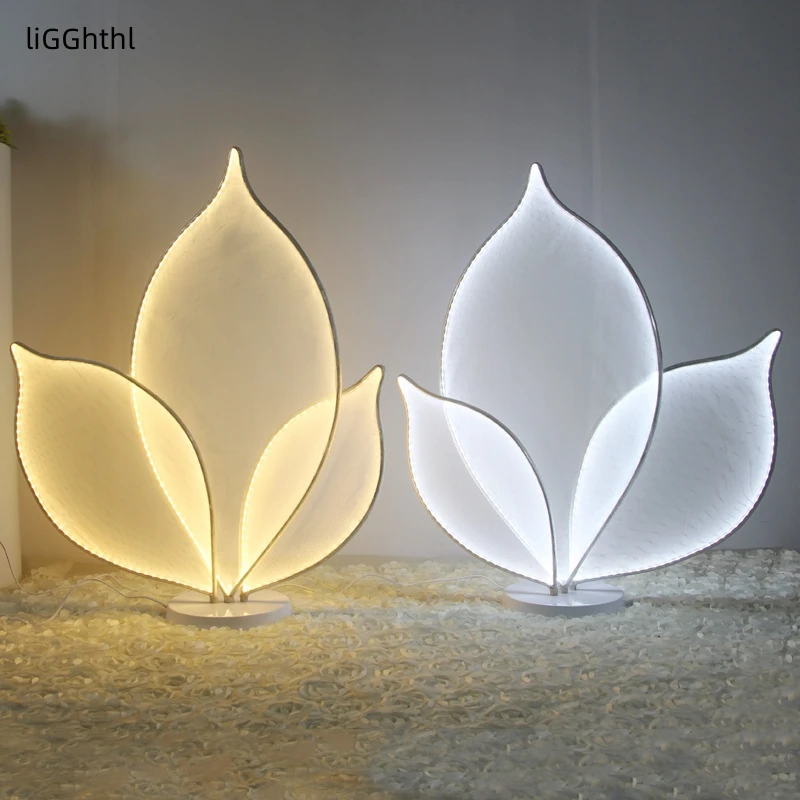 

Modern Stage Atmosphere Lights LED Interior Landscape Petals For Family Wedding Party Stage Decoration