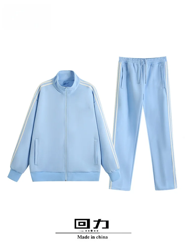 

Thiened Fce Zipper Hooded Cardigan Long Sve Lapel Spring Autumn Winter New Sle Men Women Two-Piece Set Cotton Sweat...