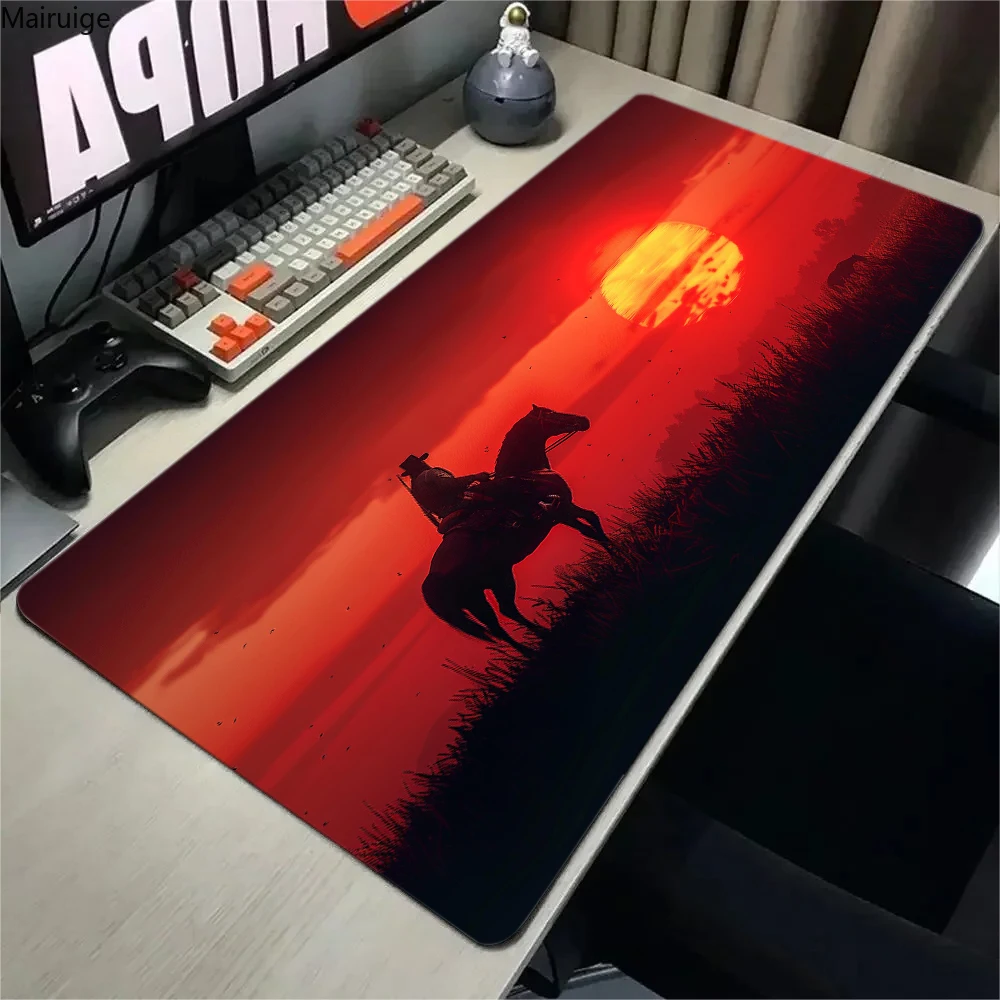 Red Dead Redemption 2 Large HD Game Mouse Pad Computer Mousepad PC Gamer Mouse Mat Laptop Carpet Keyboa rubber Non-slip Desk Mat