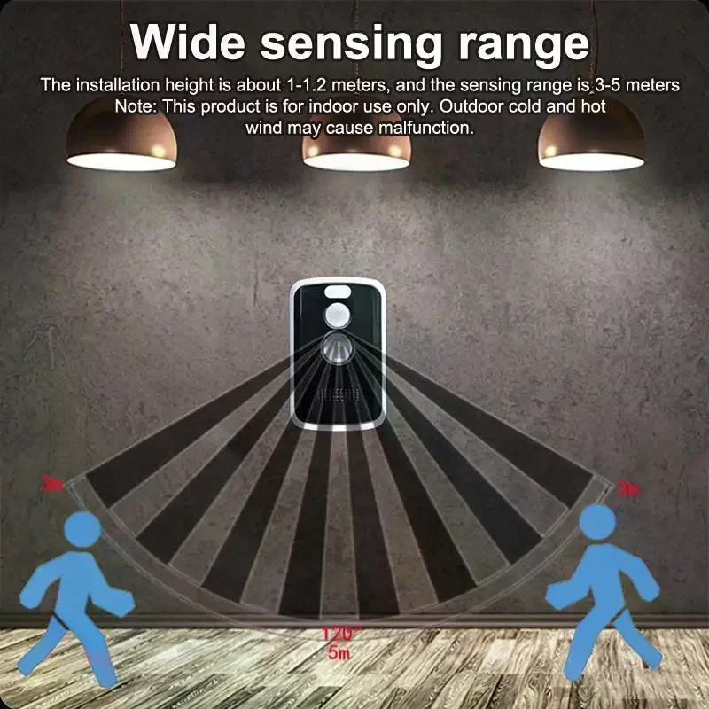 Perimeter Safe Alarm 125db 3 Modes Motion Detector Alarm Safety Anti-Theft Alert Portable Outdoor Camping Security Tools