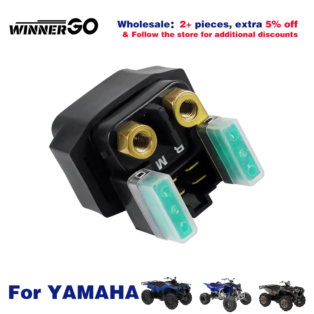 

Starter Solenoid Relay for Yamaha ATV Starter Solenoid for YFM 250 350 400 450 660 Raptor Grizzly Kodiak Wolverine Big Bear