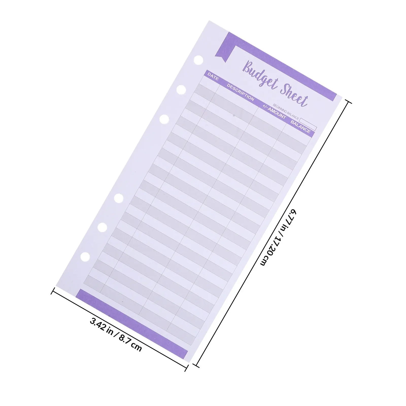 72Pcs Budget Planner Insert Paper Convenient Portable Expense Tracker Sheets for Binder Cash Envelope Organizer Household Office view 2
