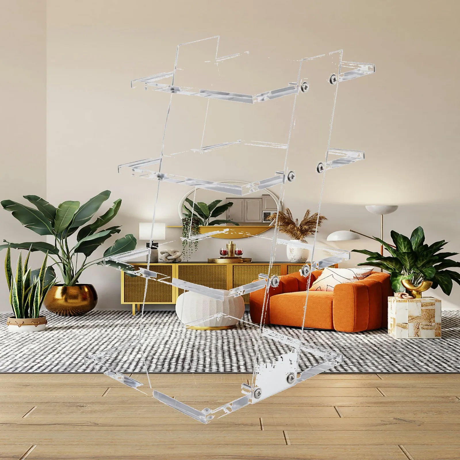 Acrylic Sunglasses Display Rack Tiered Eyewear Showcase Stand for Glasses Store Boutique Counter Display Organizer