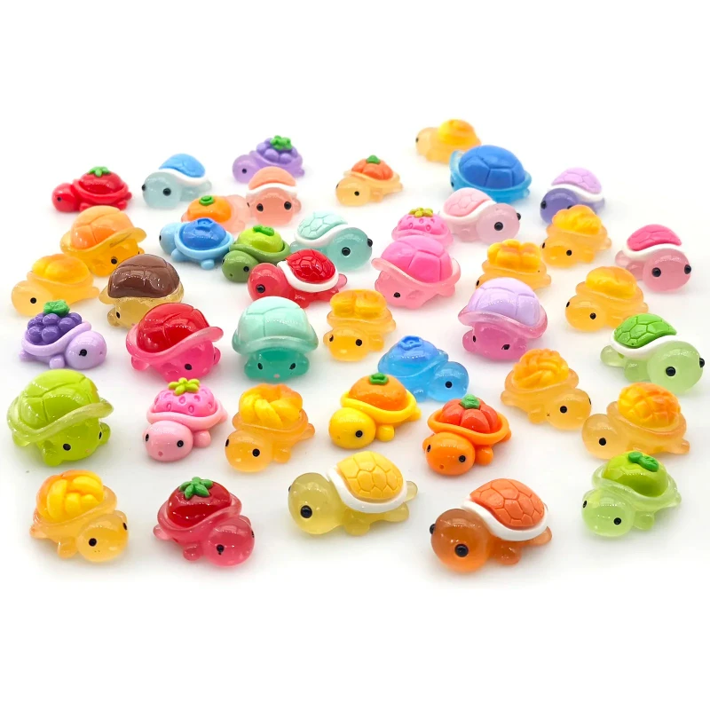 50/30 Uds. Mini animales de tortuga de resina oceánica, figuritas de animales marinos pequeños, adornos de acuario en miniatura marino, decoraciones para el hogar