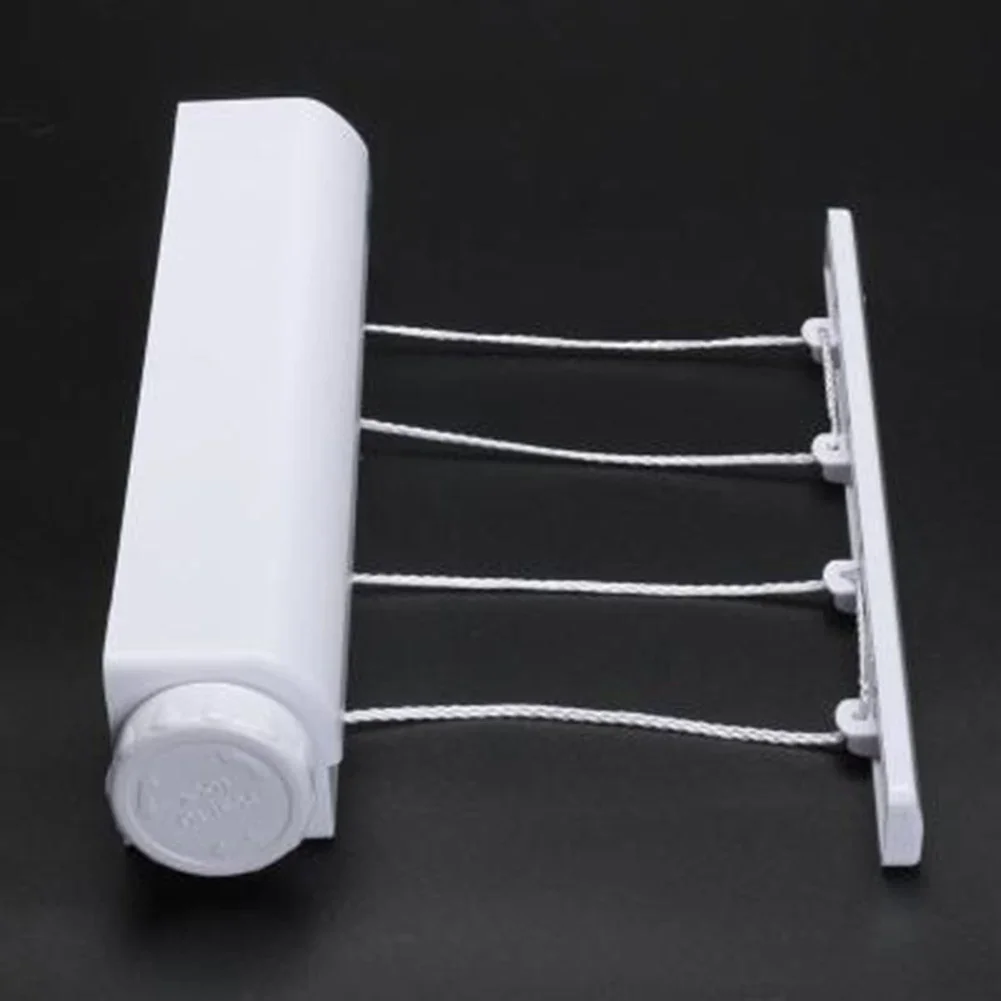 Spring Automatic Retractable Laundry Hanger Wall Mounted Clothes Line Clothes Drying Rack Clothesline Laundry Rope