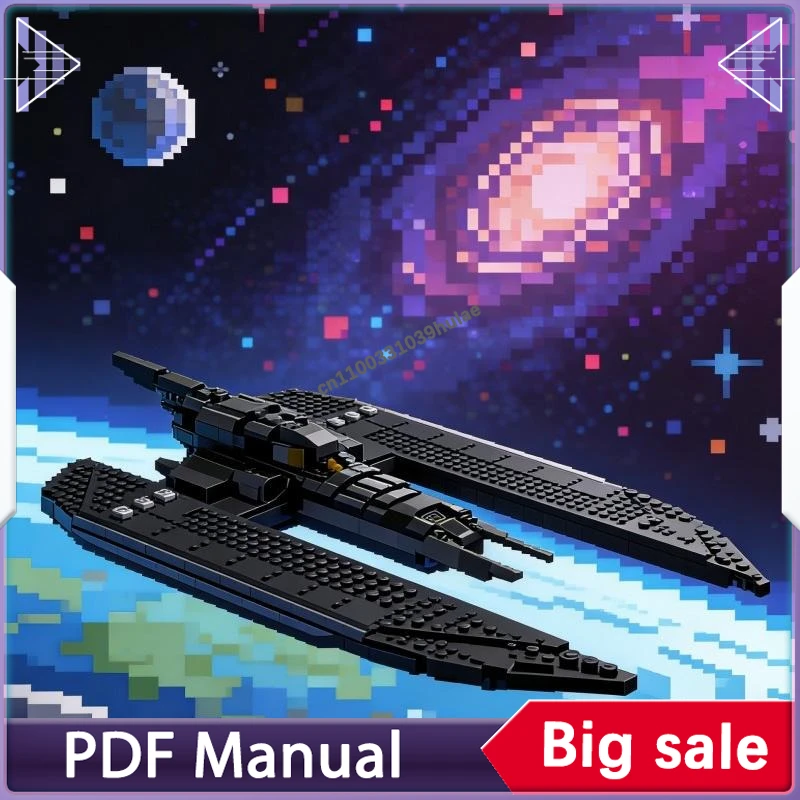 

MOC UCS Animated Wing Aircraft Building Blocks Futuristic Combat Air Vehicle Display Bricks Decor Gift Set