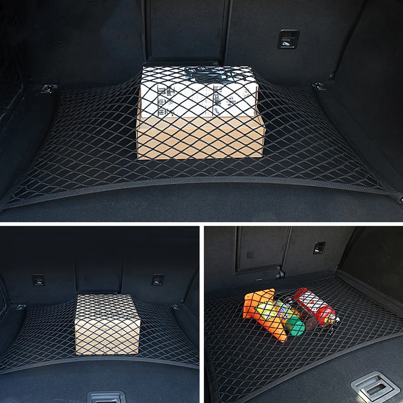 Universal Car Trunk Net Elastic Luggage Net Cargo Organizer Storage Nylon Mesh Nets Stretchable Car Interior Mesh Network Pocket