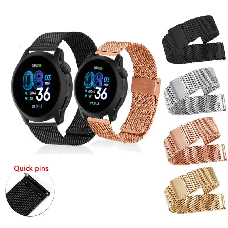 Milanese Stainless Steel Strap For COROS PACE 2 3 4/APEX 2 Pro/APEX Pro/APEX/APEX4/42mm 46mm/VERTIX Smart Watch Accessories