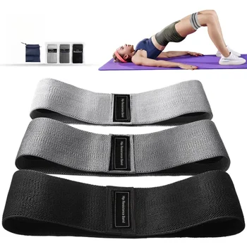 Basic Fabric Resistance Hip Booty Bands Glute Squat Circle Stretch Fitness Strips Loops…