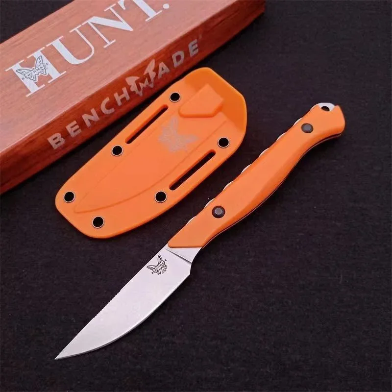 BM 15700 Fixed Blade Pocket Knife CPM-154 Steel Blade Outdoor Self-defense Camping Hunting EDC Tactical KnivesWith Nylon Sheath