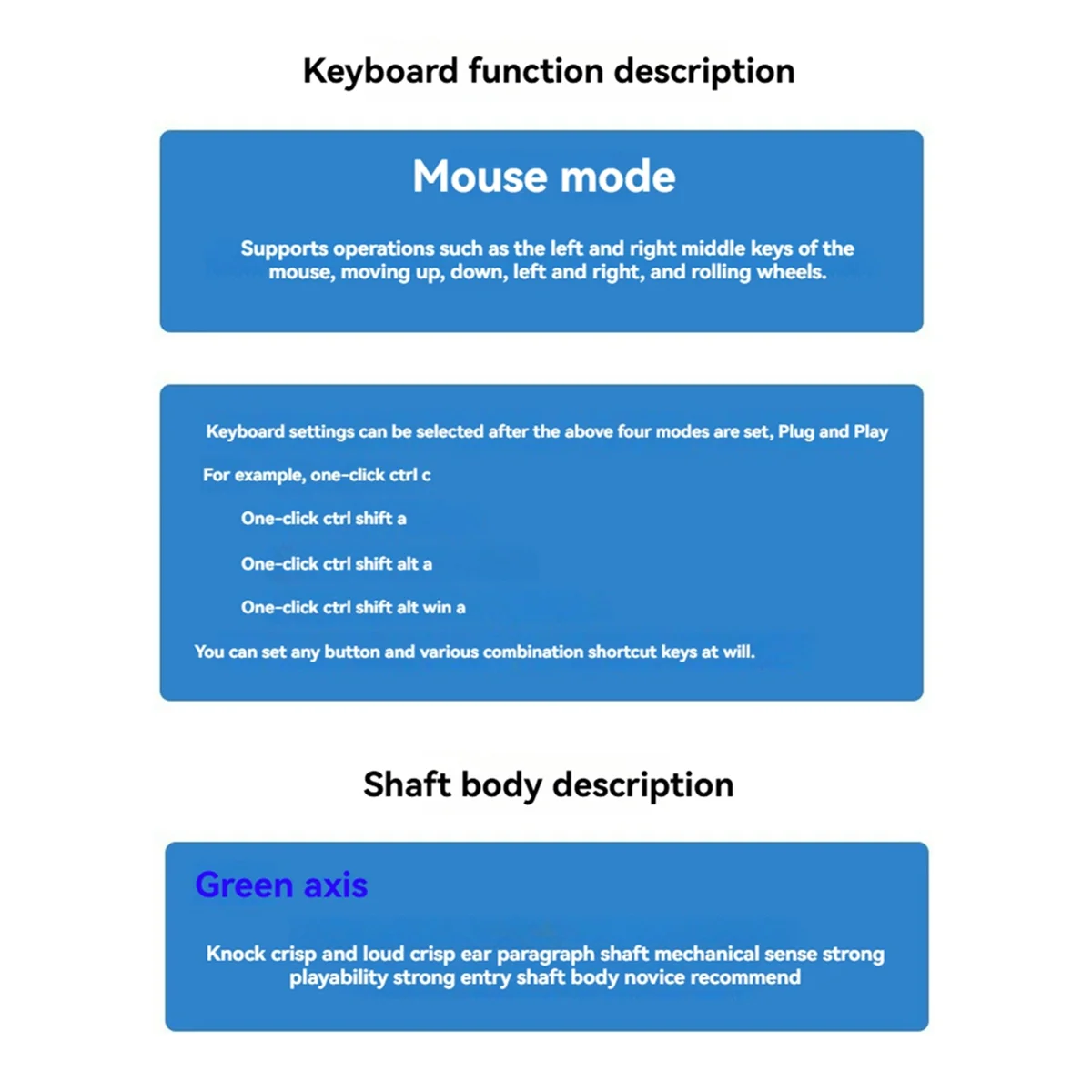 IYBBW-1-Key Snelkoppeling Toetsenbord USB Aangepast Programmeerbaar Macro Toetsenbord Hot Key Muis Eén Toets Knop RGB Mini Toetsenbord