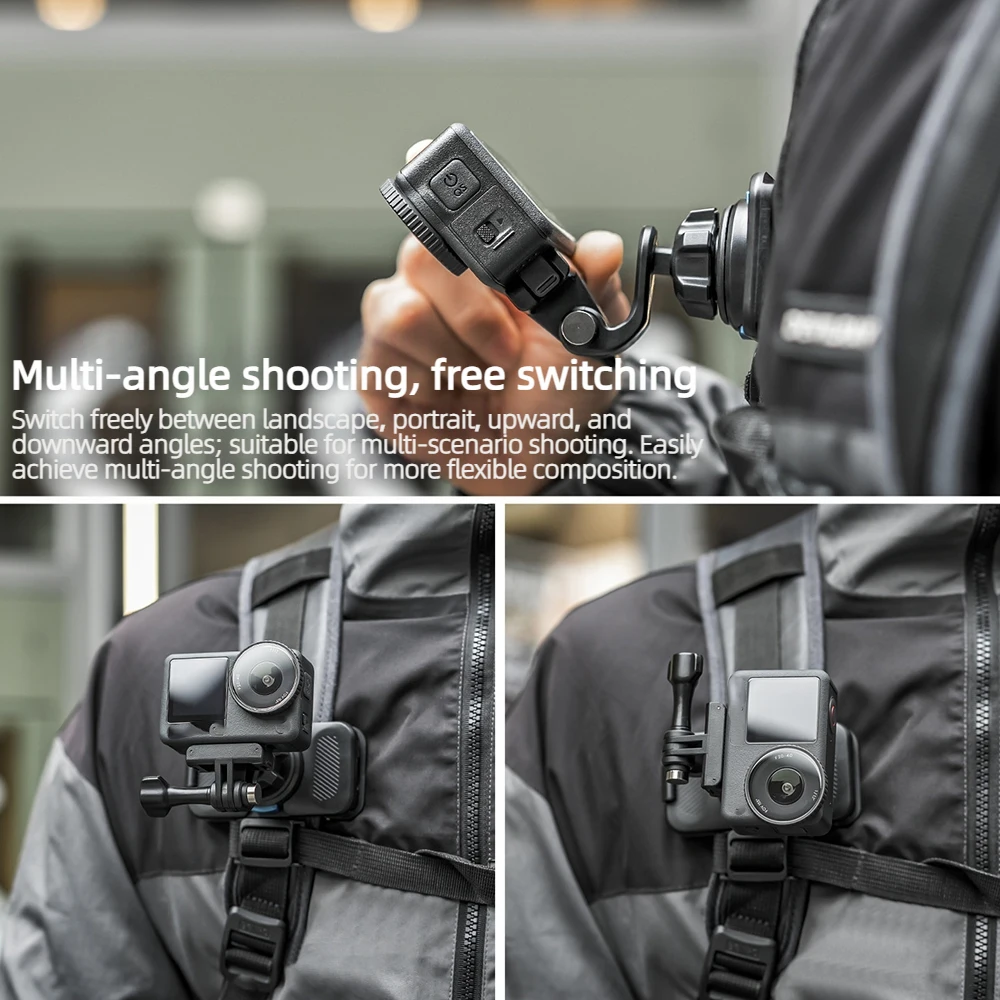 POV Camera Backpack Clip Mount Bracket for GoPro 13 12 11 DJI Action 6 5 Pro 4 3 Pocket 4 3 Insta360 Vlogging Sports Accessories view 3