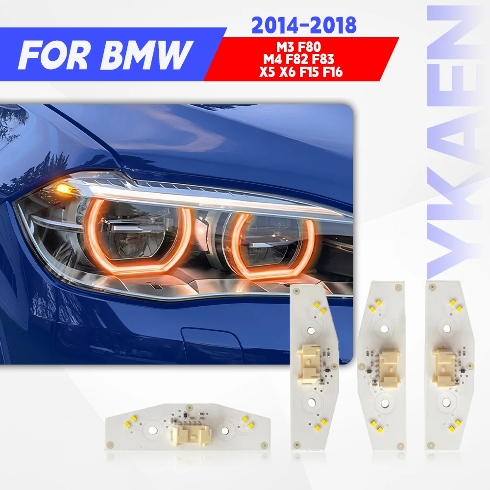 

Lemon Yellow Amber Red Car Hernia DRL Chip Angel Eyes For BMW M3 M4 F80 F82 F83 X5 X6 F15 F16 2014-2018 Adaptive LED Headligh