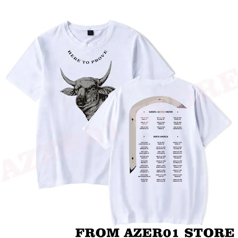 Zach Bryan Here To Prove Merch T-shirt Print Summer Men/Women Streetwear Tshirt Shirt Short Sleeve New Logo Tee