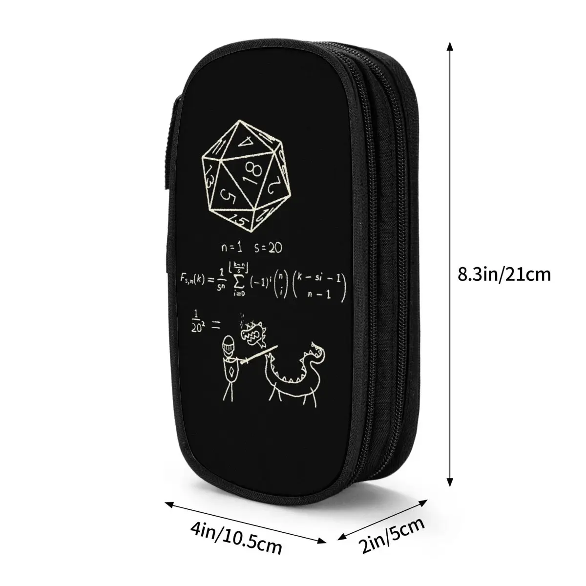 Imagem -06 - Ciência de 20 Lados Dice Lápis Cases Lovely Dungeon Dragon Pen Box Bolsa para Estudantes Grande Capacidade Escola Lápis a