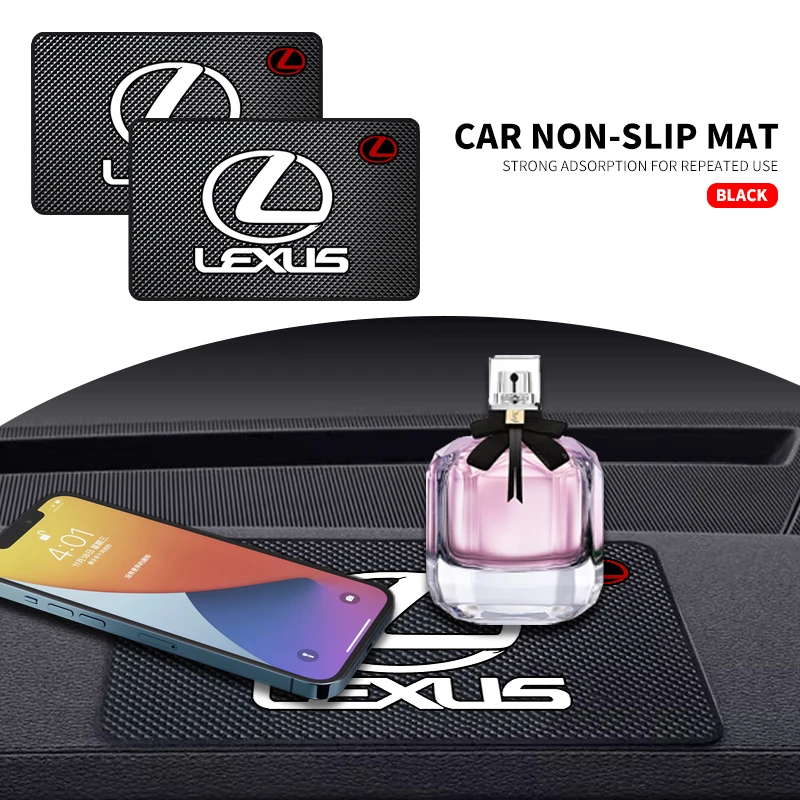 

Car Sticker Car Silicone Non-Slip Mat Interior Console Emblem Badge Anti-Slip Pad For Lexus ES300 RX330 RX300 GS300 IS250 IS200