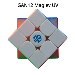 Cubo mágico magnético GAN 12 Maglev UV 3x3, Gan12 M Leap 3x3, rompecabezas de imanes, cubos de velocidad, cubo profesional GAN12 Maglev esmerilado Gan