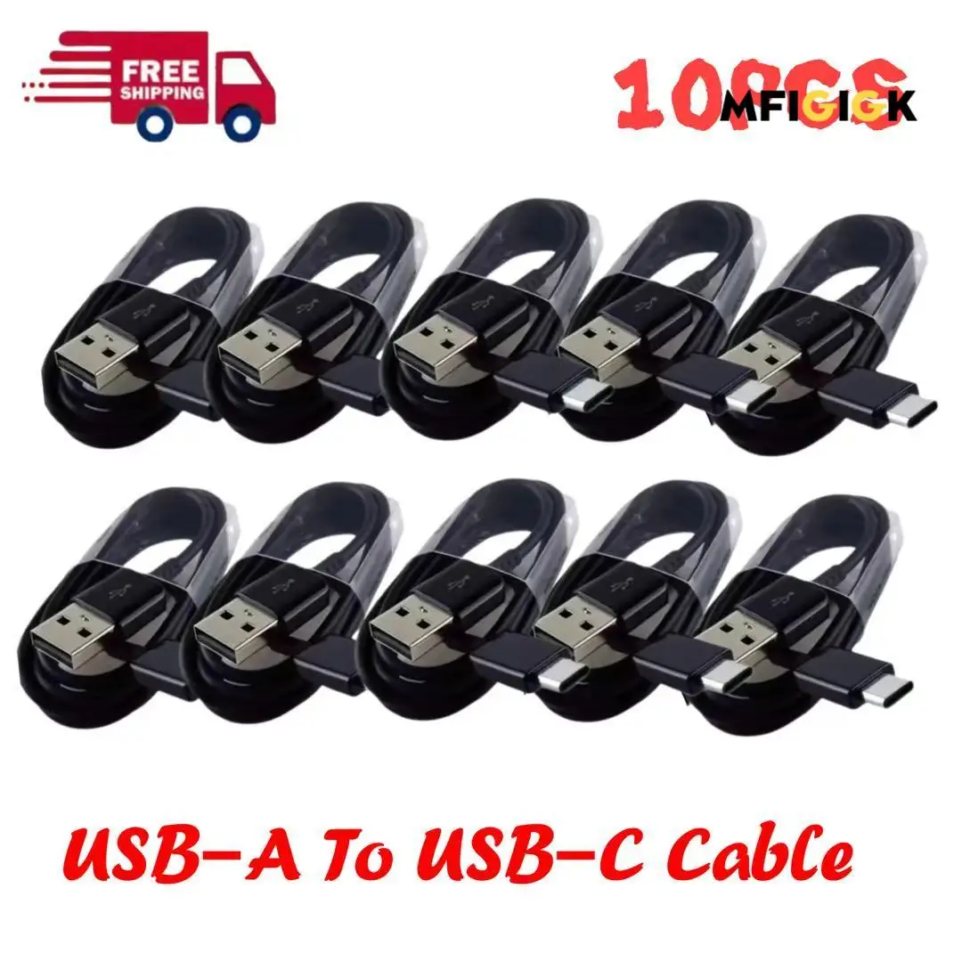 

MFIGlGK Bulk Lot 10x USB C Кабель 4 фута Быстрое зарядное устройство Тип C Шнур для S8 S9 S10 Note10 Android для Google для XiaomiMFIGK