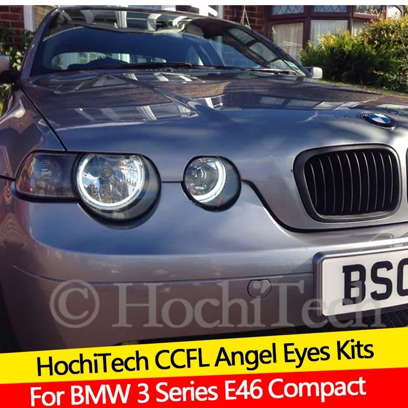 

For BMW 3 Series E46 Compact 2001 2002 2003 2004 2005 Demon Eye Hight Quality CCFL Angel Eyes Kit Warm White Ring