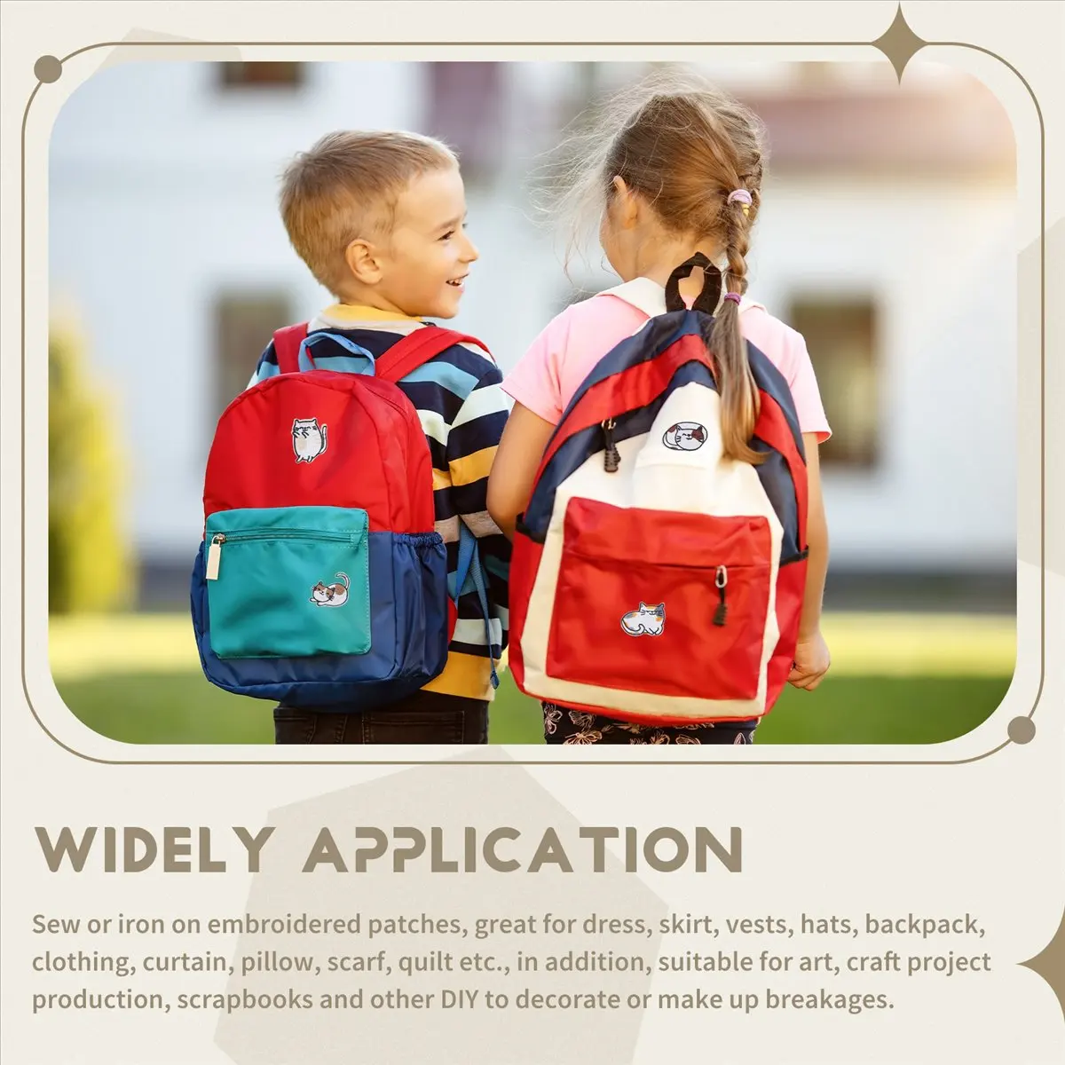 

Embroidered Iron on Patches, 15PCS Vivid Cute Cat Embroidery Patches for Jeans Jackets Sewing Applique DIY Accessory