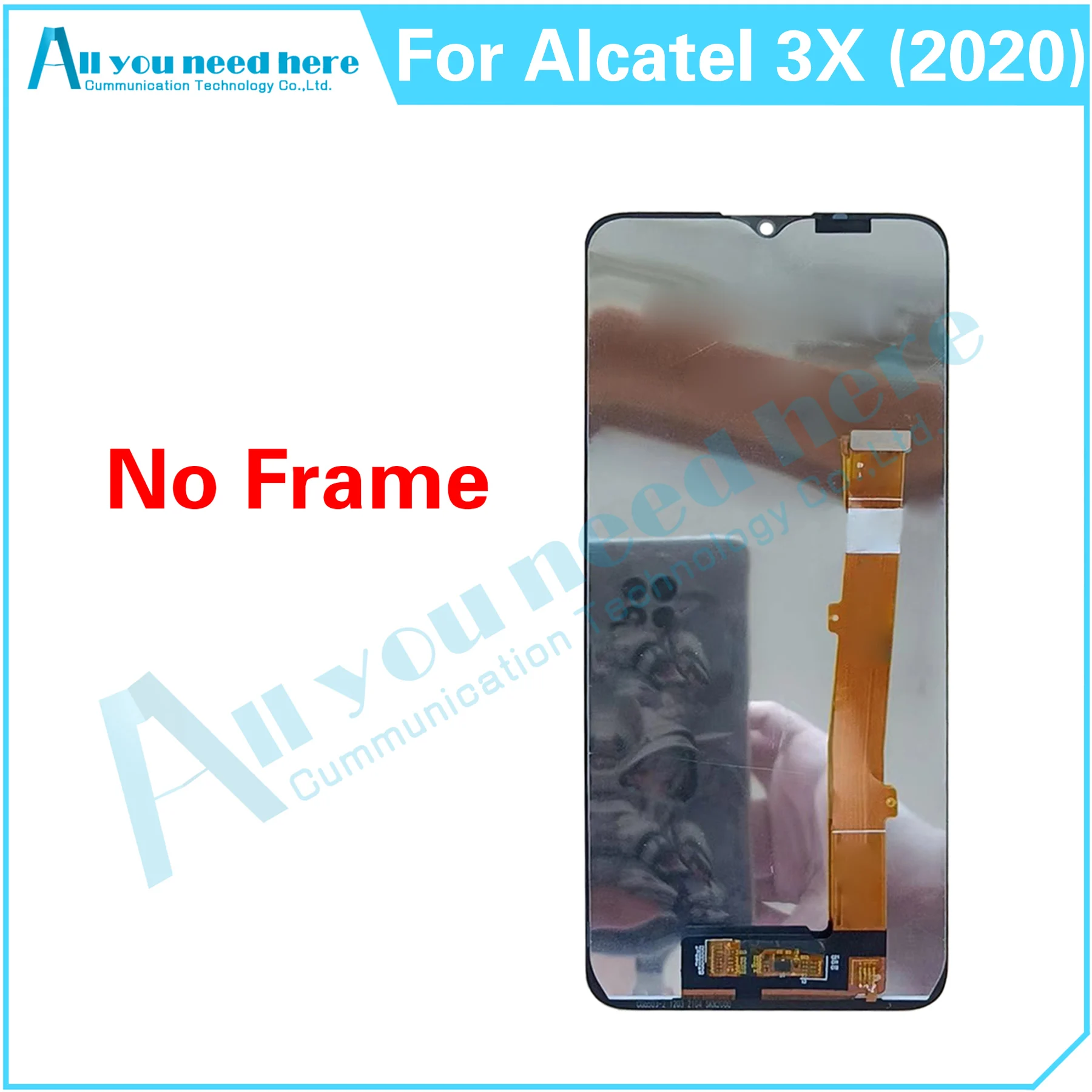 100% Test For Alcatel 3X (2020) 5061 5061U 5061K LCD Display Touch Screen Digitizer Assembly Repair Parts Replacement