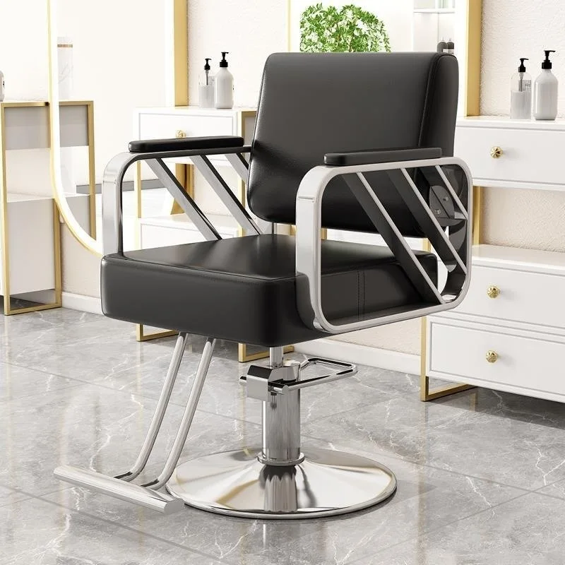 AOLIVIYA Salon Barber Chair Beauty Manicurist Nail Chair Professional Hairdressing Stool Recline Swivel Lift Dyeing Cutting