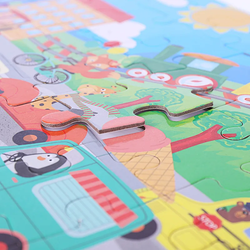 Cartoon Tier Haus Farbe Box Puzzle kinder Frühe Bildung Aufklärung Pädagogisches Spielzeug Spiel Geschenk P464