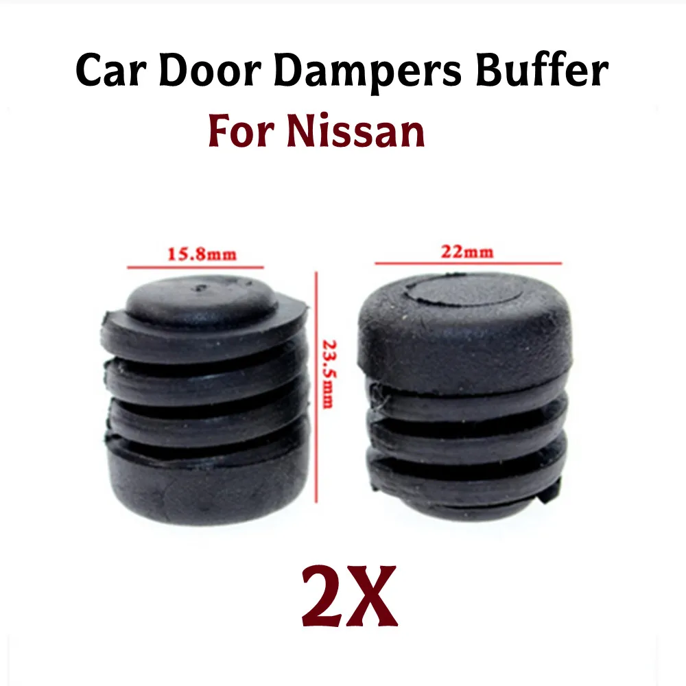 

Rubber Stops Door Dampers Buffer Moulding Retainer Stopper 2pcs Black Bonnet Adjusting Pad Bumper Car Accessories