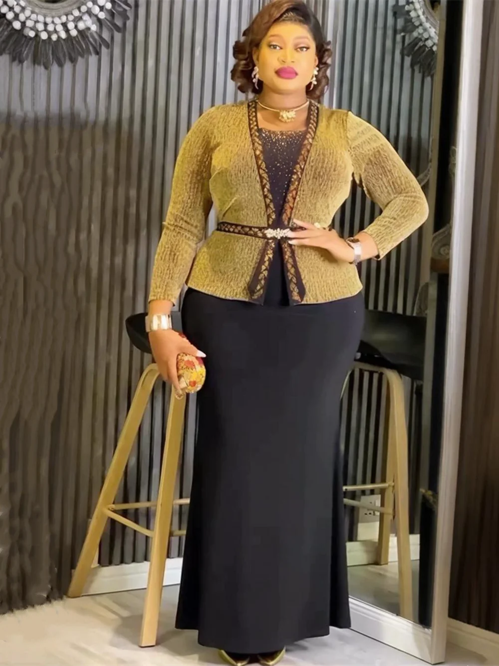 

2026 African Dresses for Women Plus Size Lady Africa Clothes Dashiki Ankara Evening Gown Muslim Wedding Party Long Maxi Dress