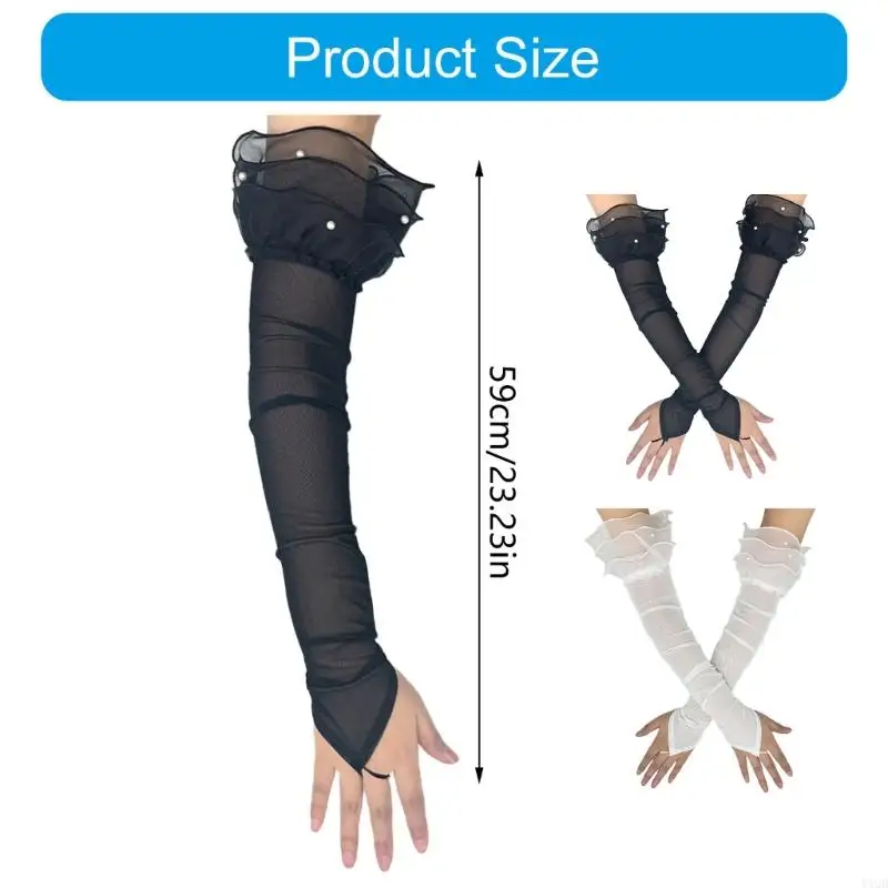 Găng tay không có ngón tay cho chủ đề nữ 1920 Sự kiện thay đổi trang trí cosplay Đạo cụ flapper Trang trí trang phục trang trí