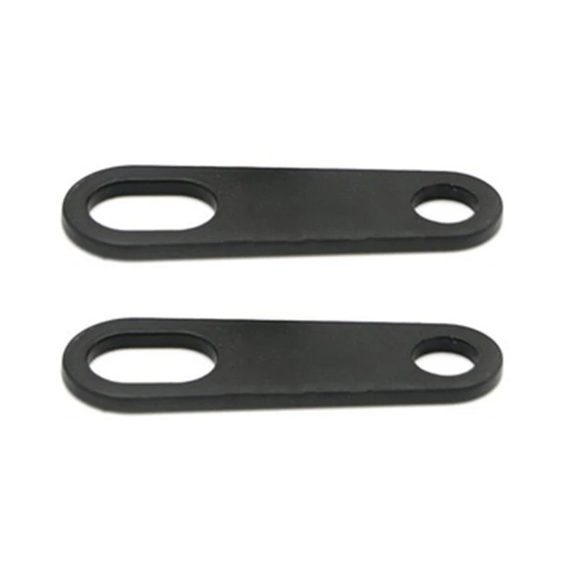 

JU64 2Pcs Motorcycle Rear Turn Relocation Bracket Light Lamp Holder Metal Fork Ear Clamps
