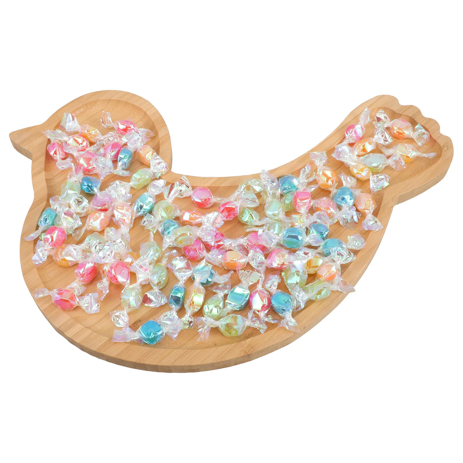 

Easter Bird Bamboo Tray Serving Snacks Food Display Snack Organizer Bamboo Party Charcuterie Board Decorative Snack Organizer