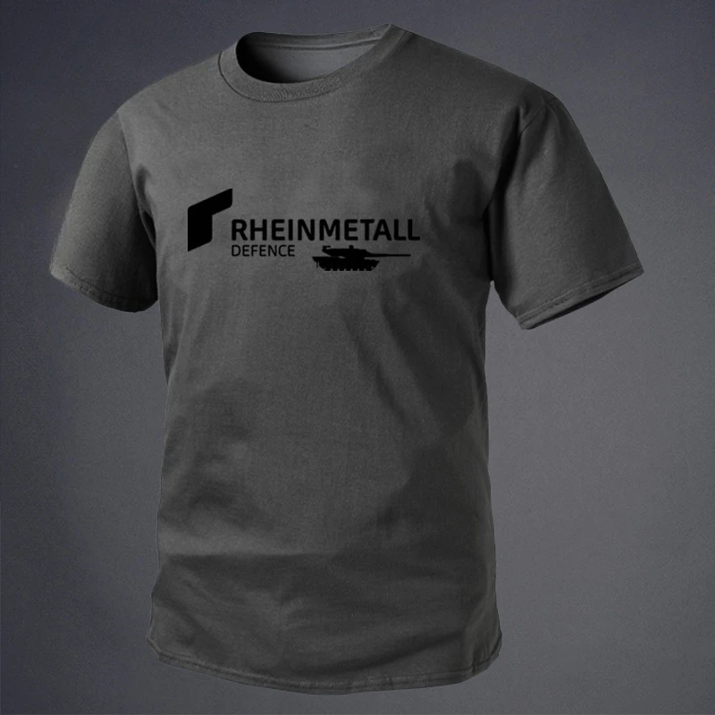Hot Sale 2026 Summer New RHEINMETALL Printed Leopard 2 Tank-themed Cultural T-shirt Short-sleeved T-shirt