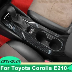 For Toyota Corolla E210 2019-2021 2022 2023 2024 Car Central Console Water Cup Holder Placement Trim Cover Frame Strips Stickers