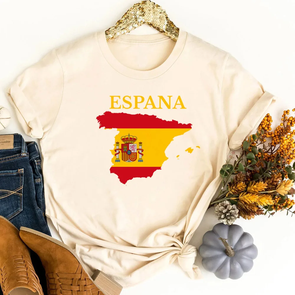 Spain t-shirt teen Psychedelic party grunge clearance sales anime shirt 80s 2000s summer harajuku manga