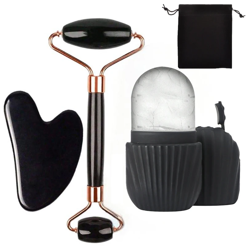 1/3/4個入り アイスフェイスローラー フェイシャルスキンケア アイスローラーセット フェイシャルローラー 刮痧 フェイスツールセット フェイスマッサージローラー リフティング コントゥアリング