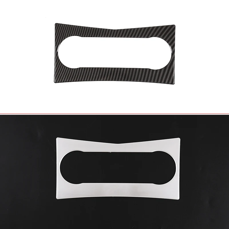 Carbon Fiber ABS For Mercedes Benz C Class W204 2008 2009 2010 Central Control Air Conditioning Knob Frame Trim Car Accessories